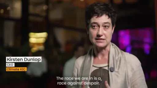 Video still showing Kirsten Dunlop